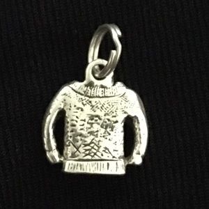 Sterling Varsity Sweater Charm